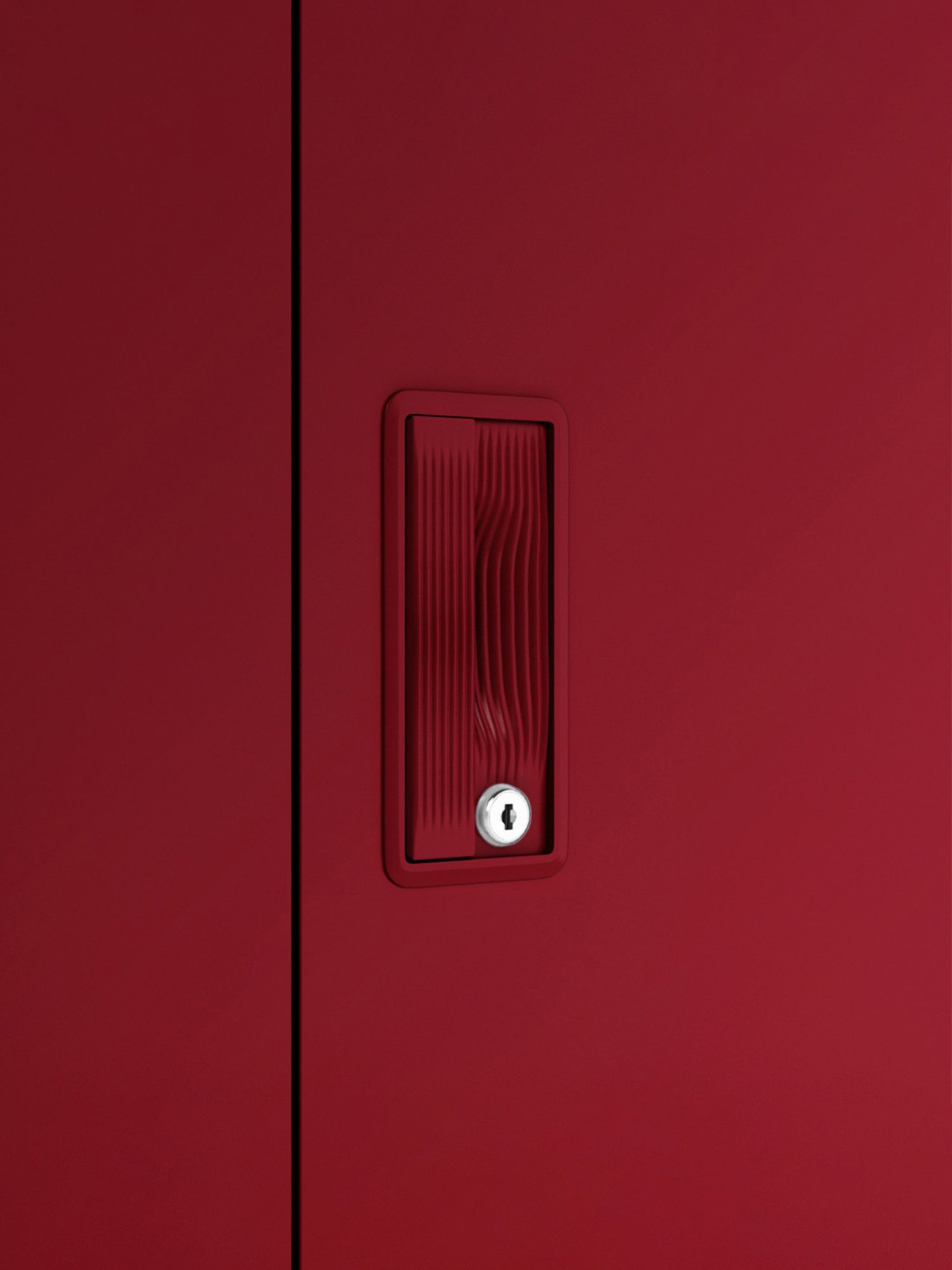 Godrej Interio Slimline 2-Door Steel Almirah, Red (1-Year Warranty)