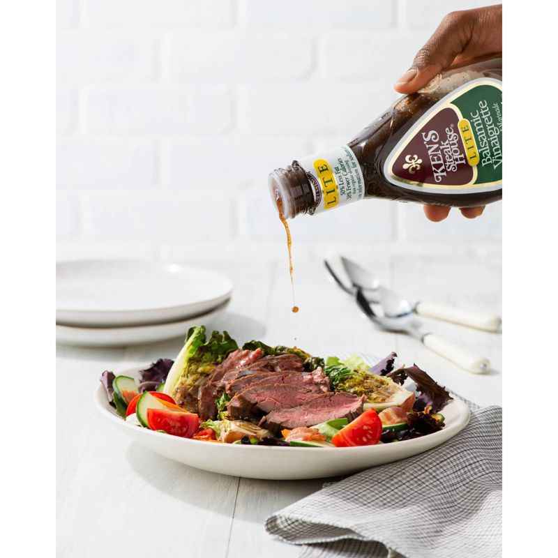 Ken's Steak House Lite Balsamic Vinaigrette Dressing - 16fl oz