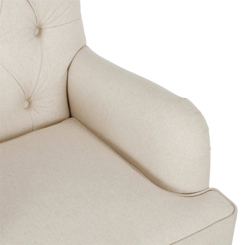 Trent Charles of London Arm Two-Tone Chair Beige/Brown - Dorel Living