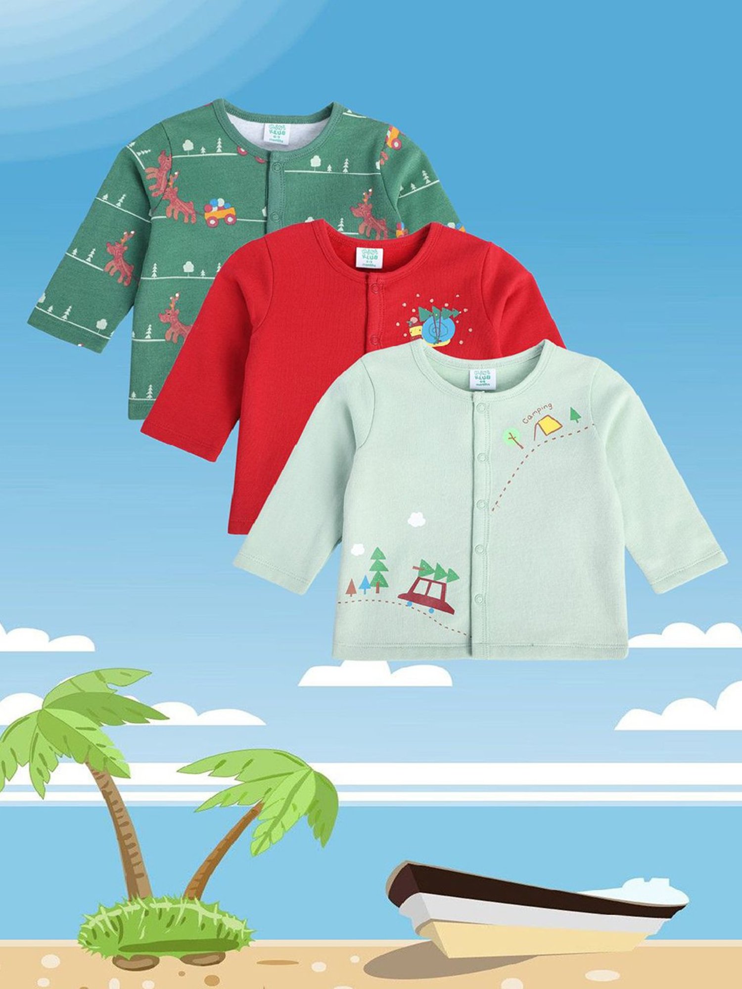 Nino Bambino Kids Multicolor Cotton Regular Fit Brief