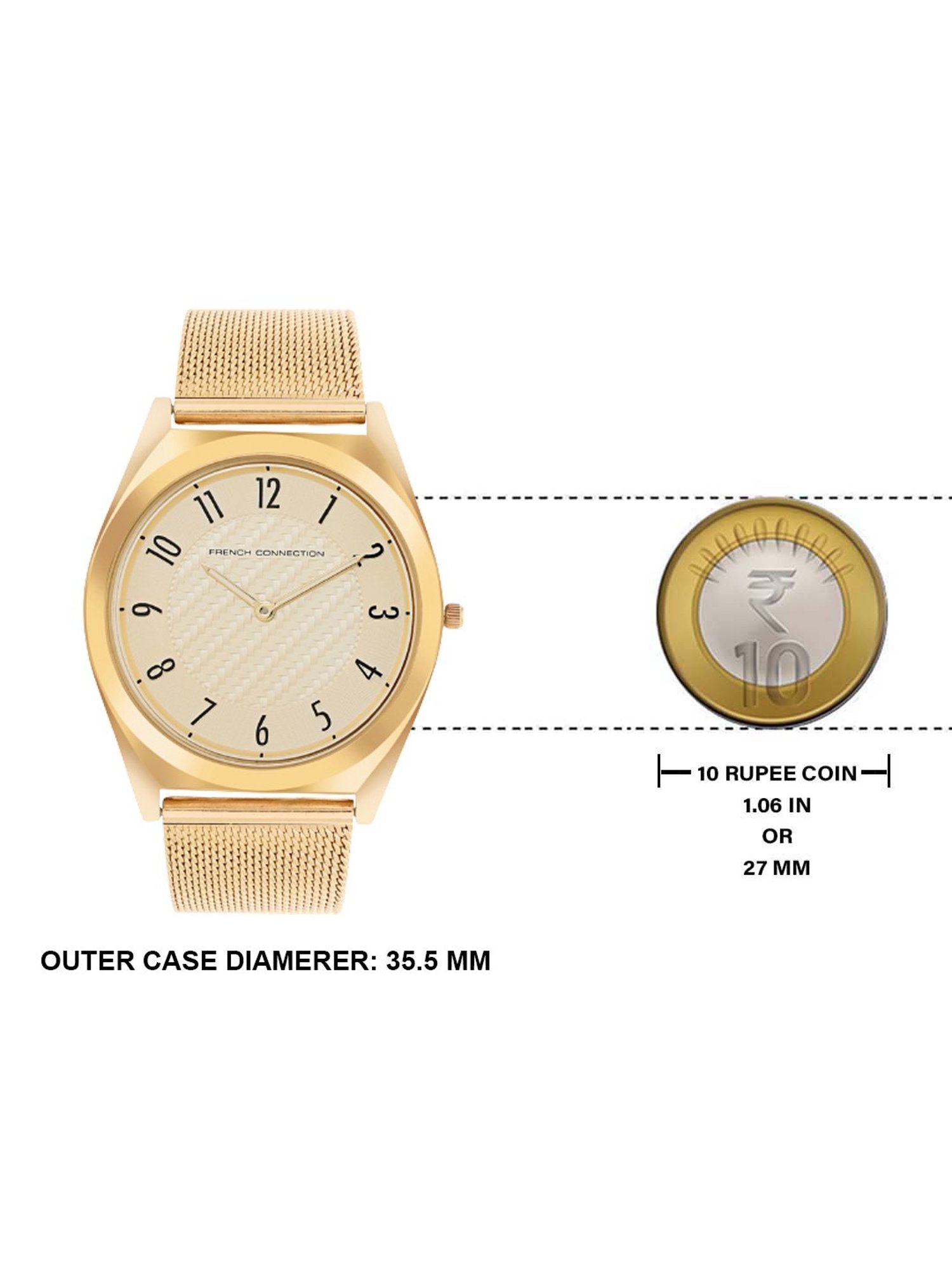 French Connection FCN00093B Attrayant Analog Watch for Men