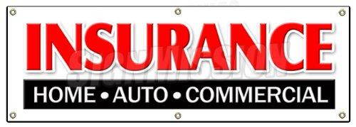 72" INSURANCE HOME AUTO COMMERCIAL BANNER SIGN store shop auto home