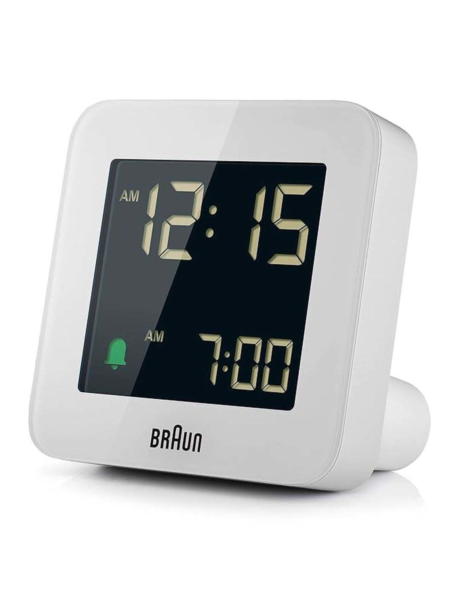 Braun White Digital Alarm Clock
