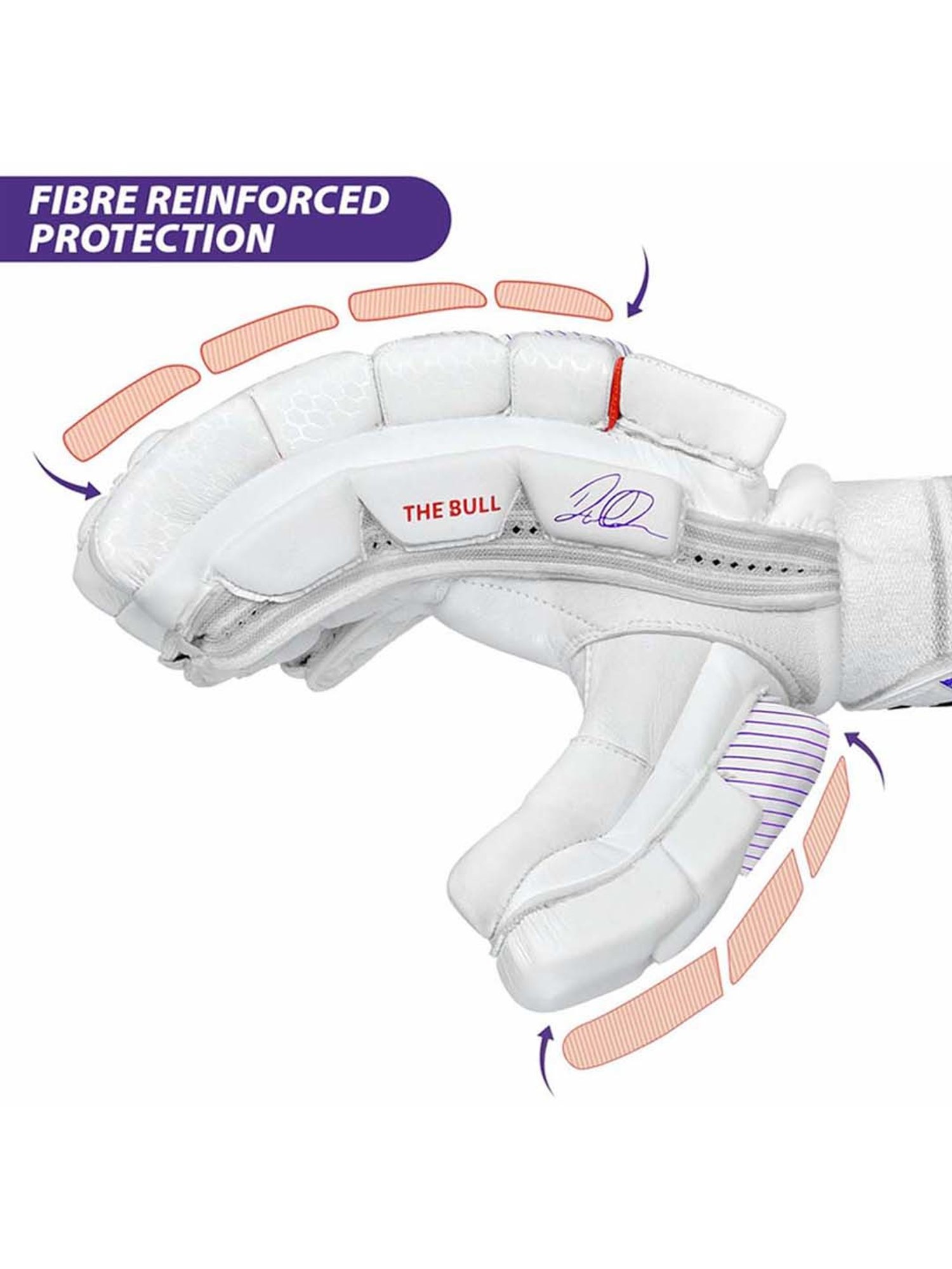 DSC Cricket Krunch The Bull Autograph Batting Gloves Size - Mens