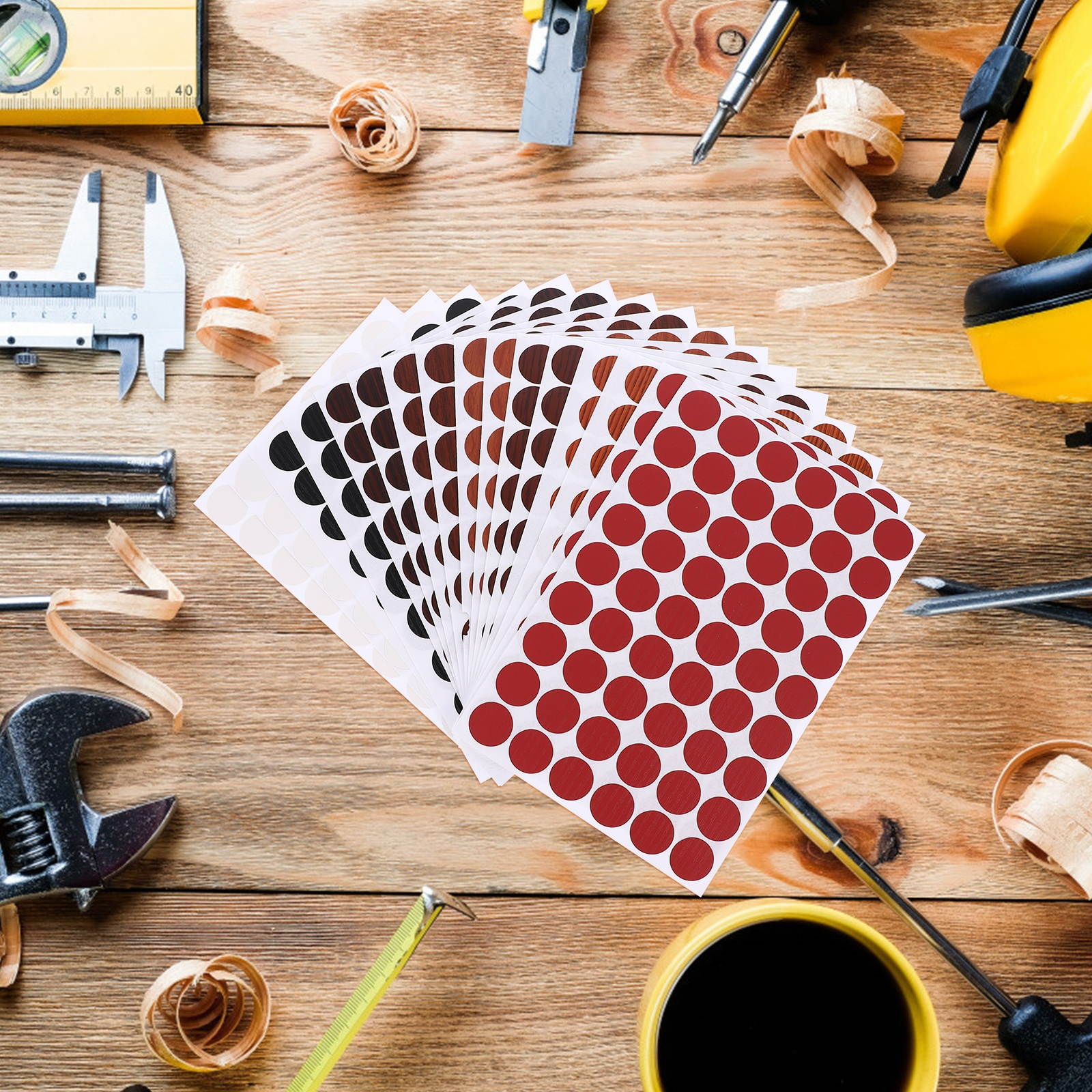 864Pcs Screw Hole Decal Decorative Repairing Adhesive Cover Sticker Screw Hole Cap