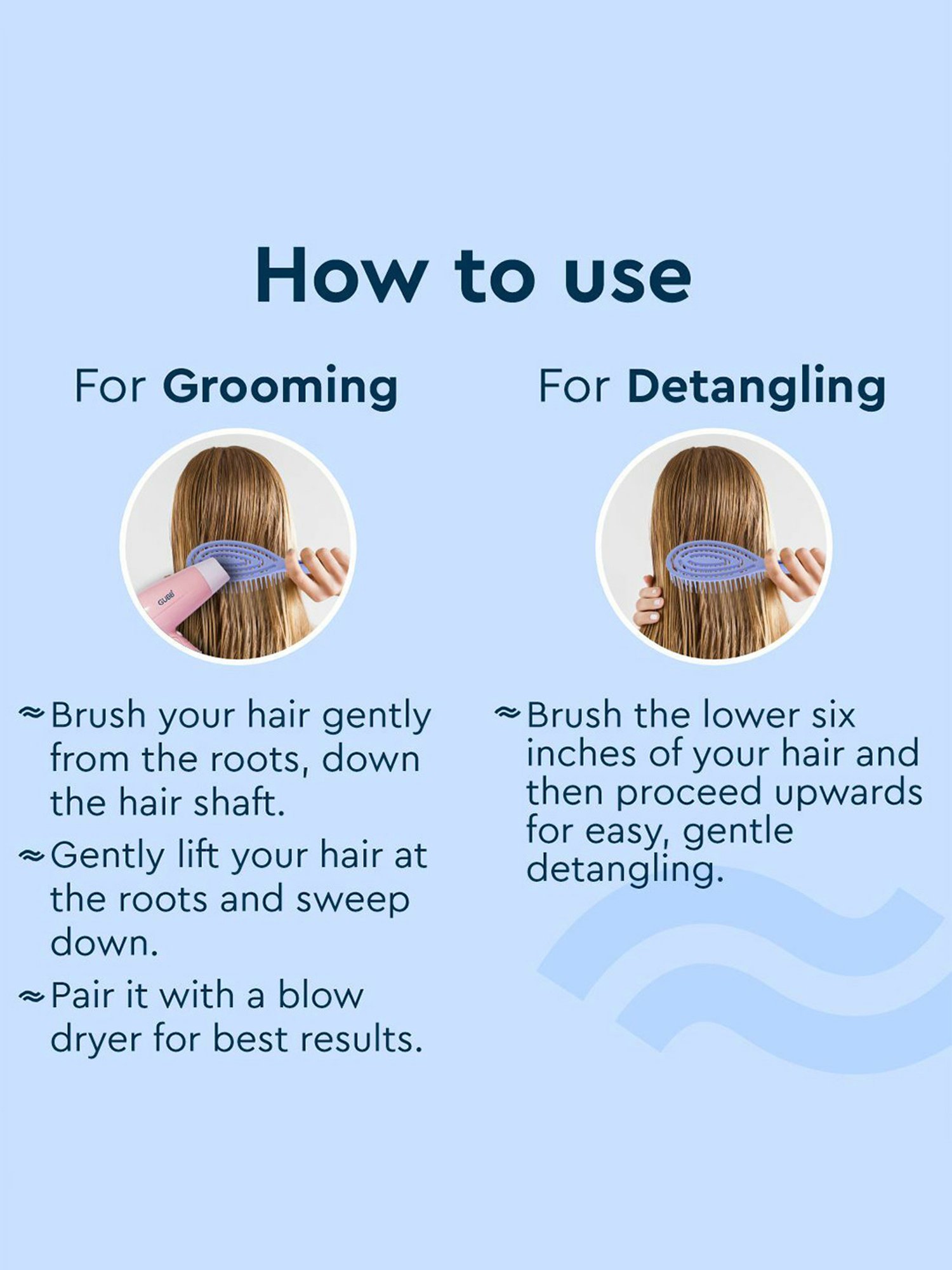 GUBB Oval Hair Brush Scottish Range