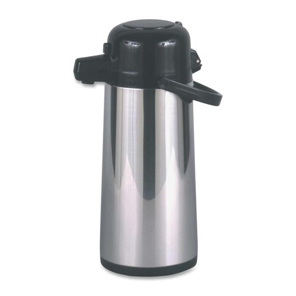 Hormel PAE22B Commercial Grade 2.2L Airpot, w/Push-Button Pump, Stainless Steel