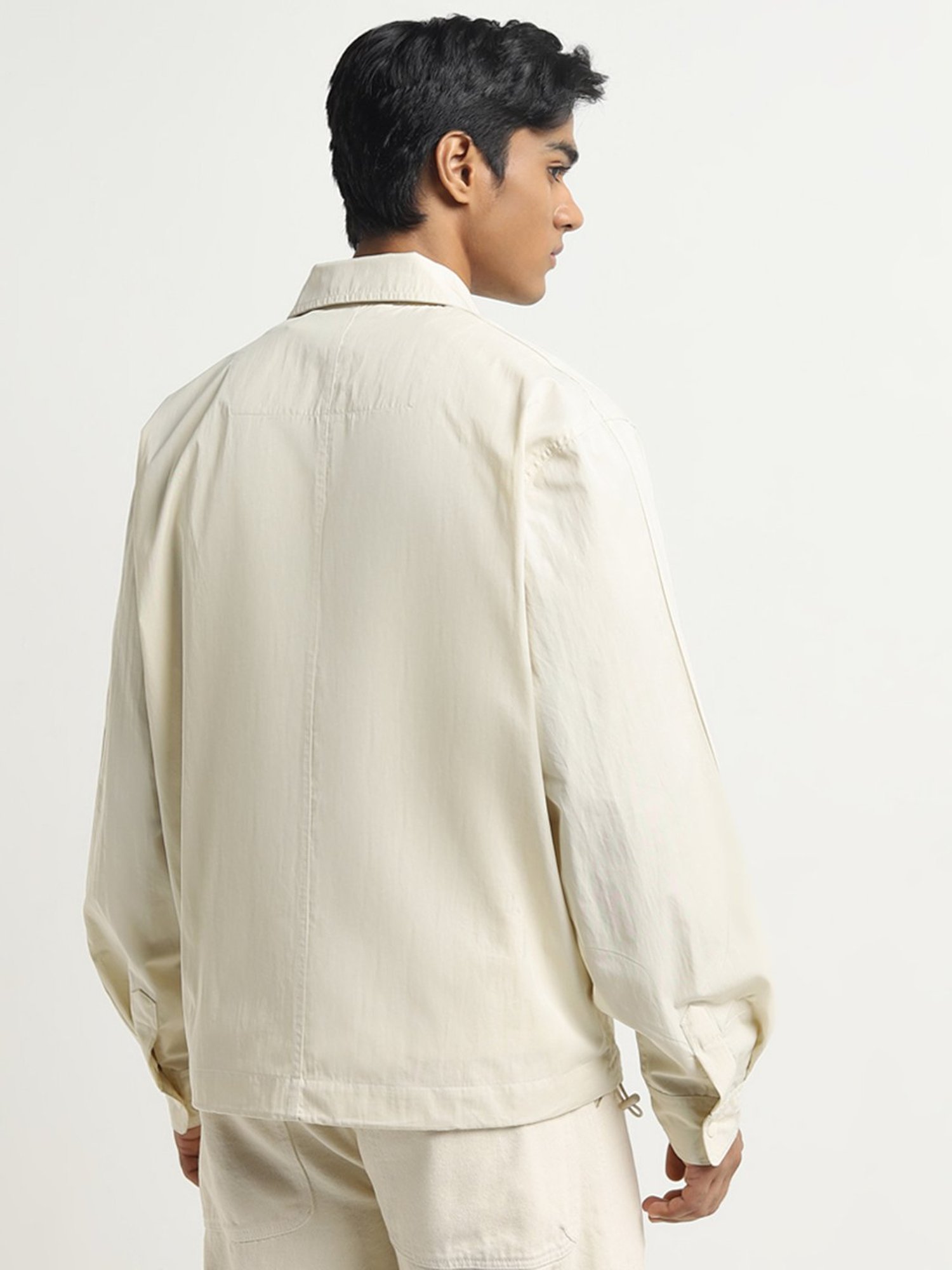 Nuon by Westside Off-White Relaxed-Fit Jacket