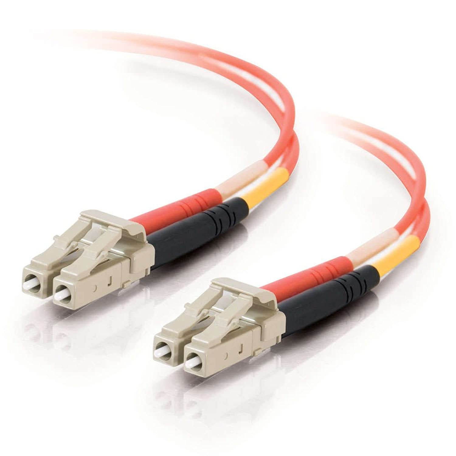 C2G/Cables to Go 13512 LC/LC Duplex 62.5/125 Multimode Fiber Patch Cable (20 Meters, Orange)