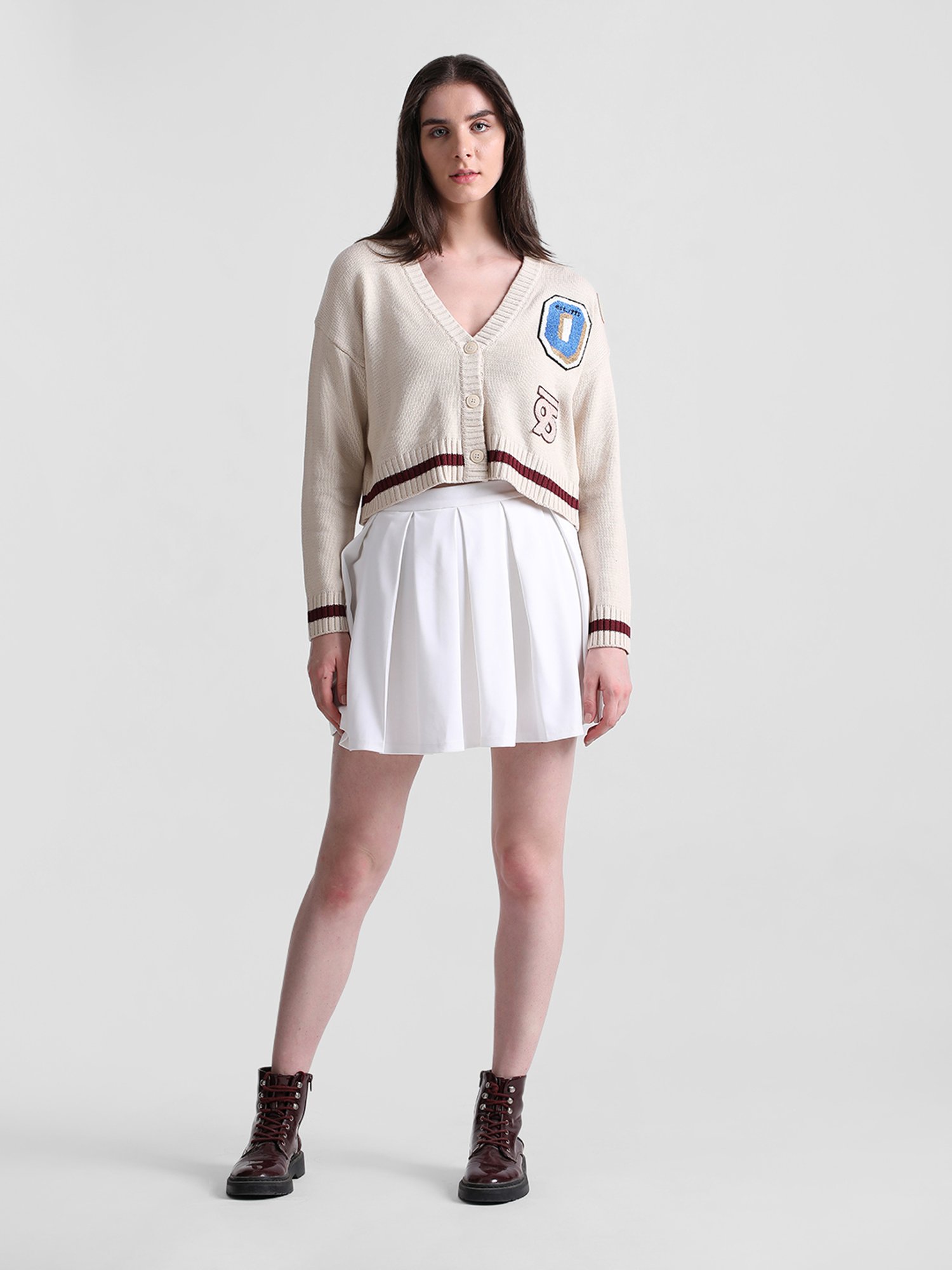 Only White Regular Fit Cardigan