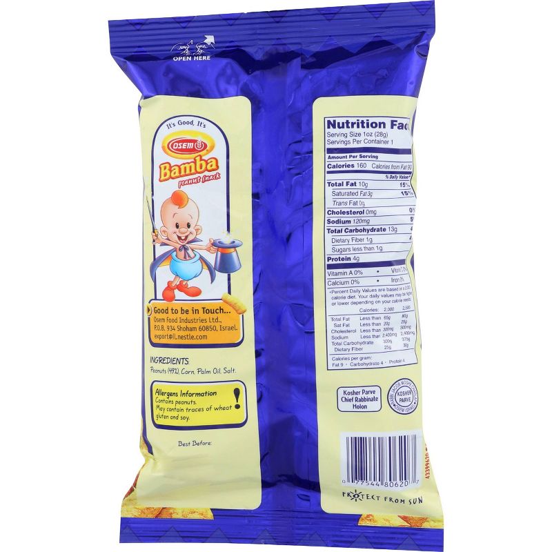 Osem Bamba Peanut Snacks - 1oz/24pk