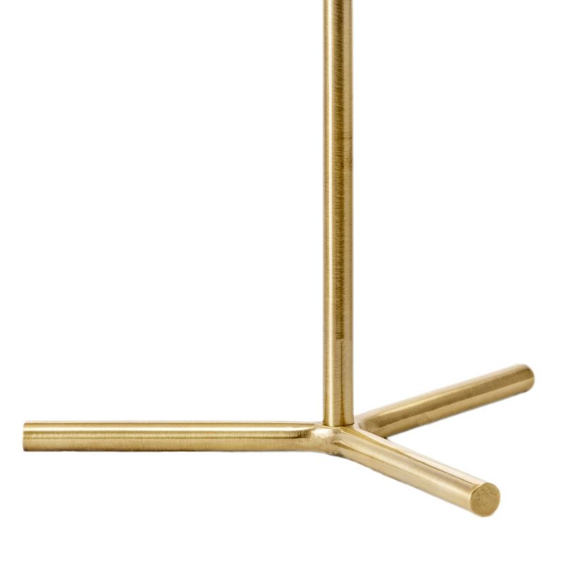 nuLOOM Pierre 9" Iron Table Lamp Lighting - Brass 8.5" H x 7.5" W x 15.38" D