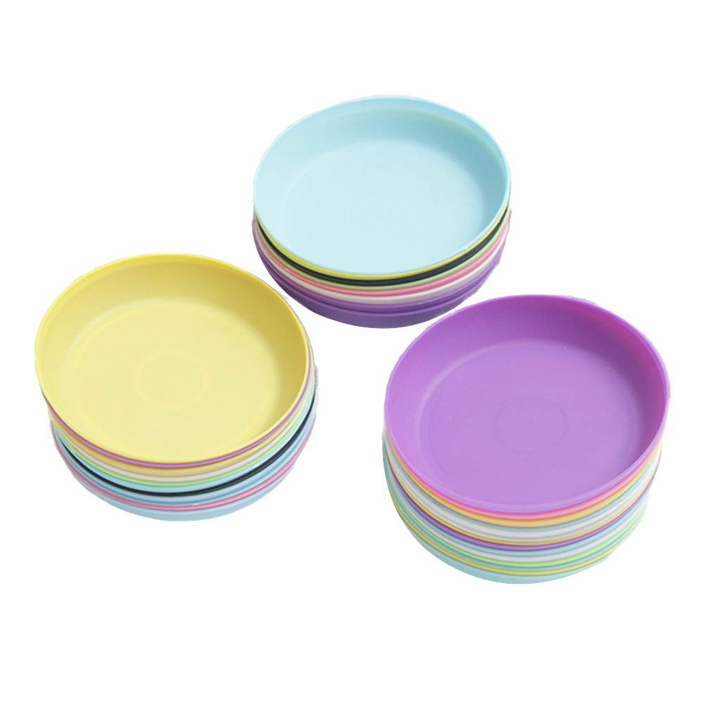 25pcs Garden Bonsai Base Holder Round Gardening Pot Tray Plant Pot Water Tray