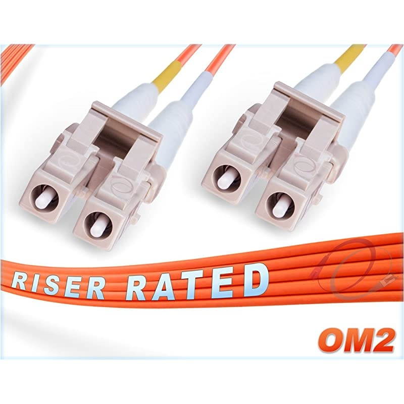 05M OM2 LC LC Fiber Patch Cable | 1Gb Duplex 50125 LC to LC Multimode Jumper 05 Meter 164ft | Length Options 05M 300M | 1gb 10gb mmf lcupc sfp 1gbase dplx PVC ofnr lclc