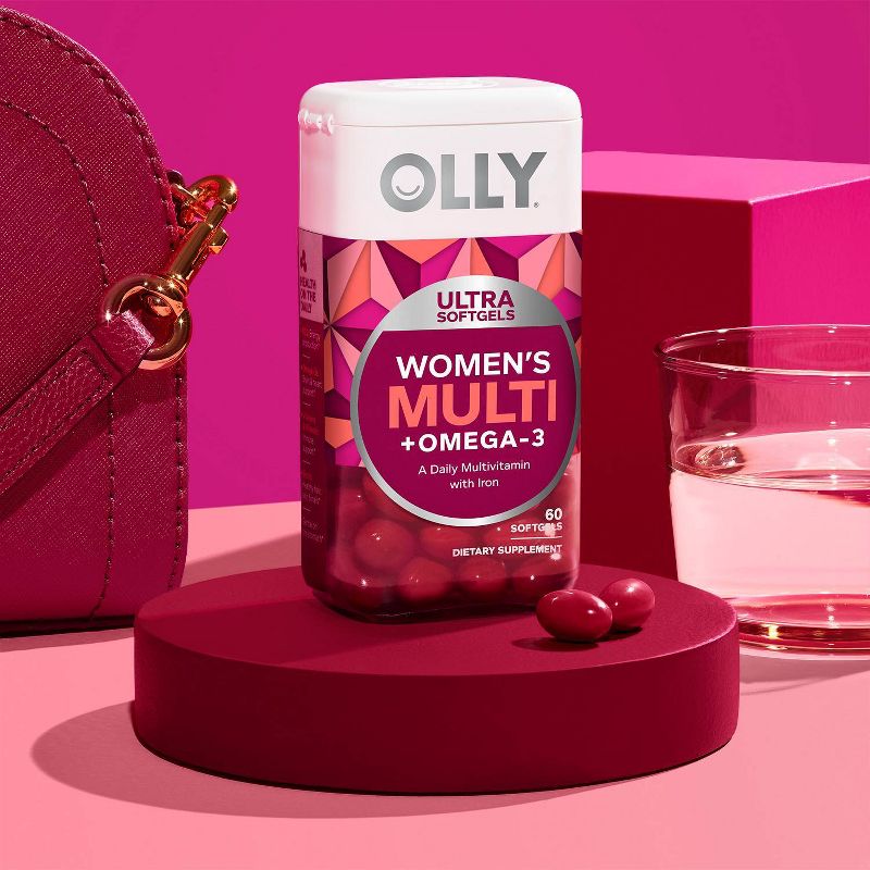 OLLY Ultra Women's Multi + Omega-3 Ultra Softgels - 60ct
