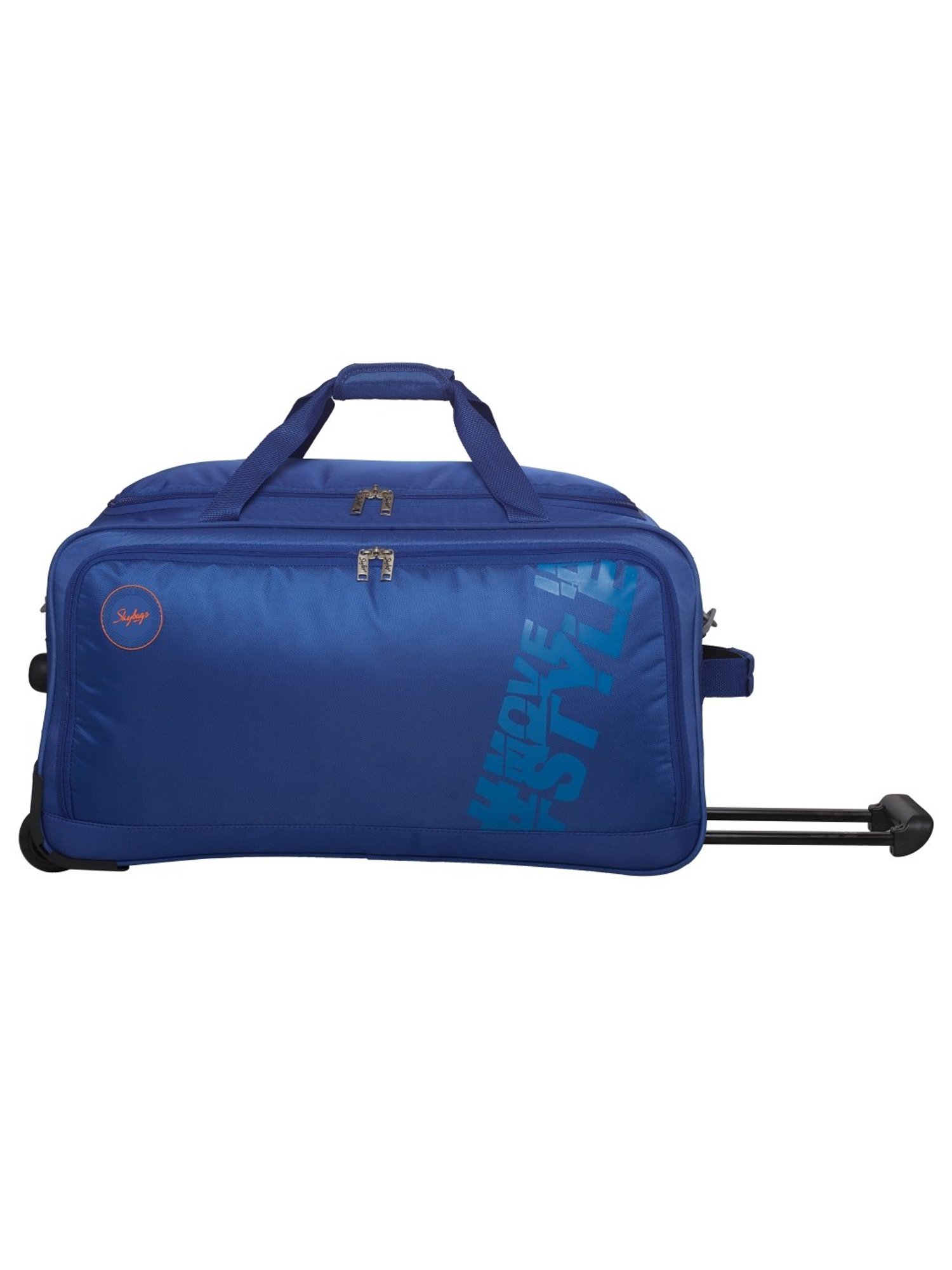 Skybags Casper Royal Blue 2 Wheel Large Soft Duffle Trolley - 67 cm