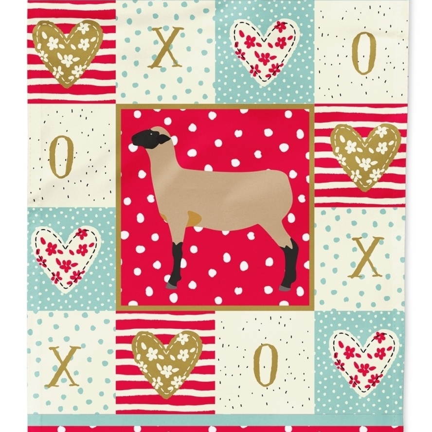 Doberman Red and Green Snowflakes Christmas Mouse Pad, Hot Pad or Trivet