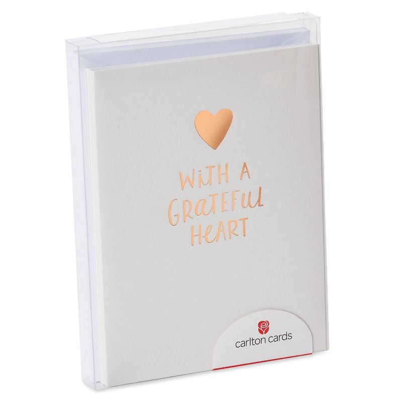 10ct Thank You Carlton Cards with Envelopes Grateful