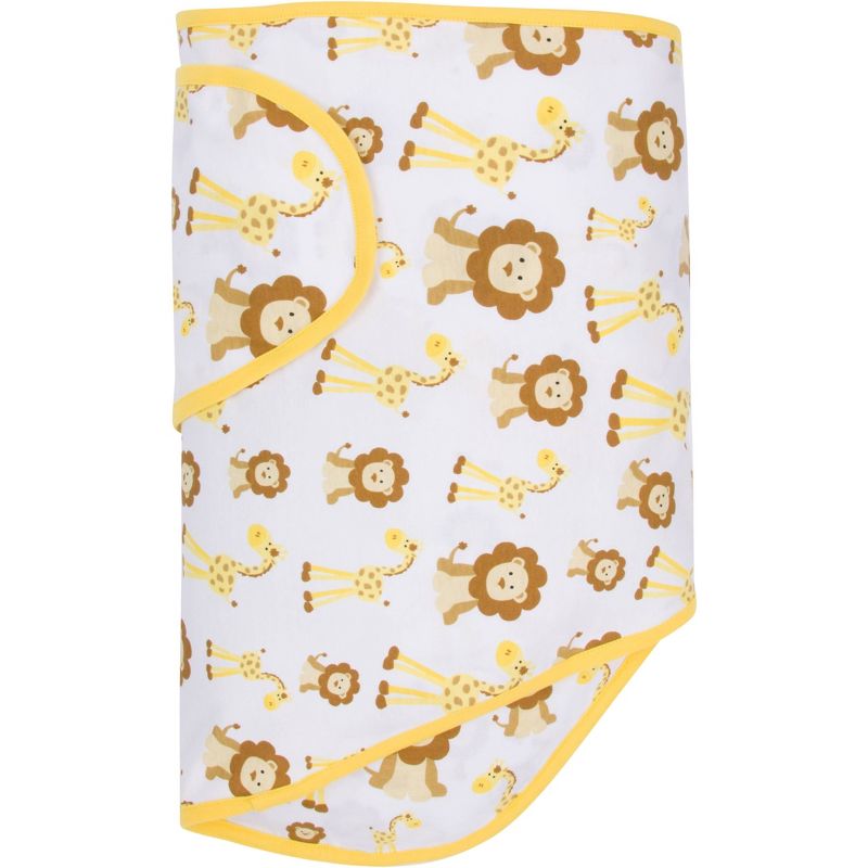 Miracle Blanket Swaddle Wrap Giraffe & Lion Dark Yellow
