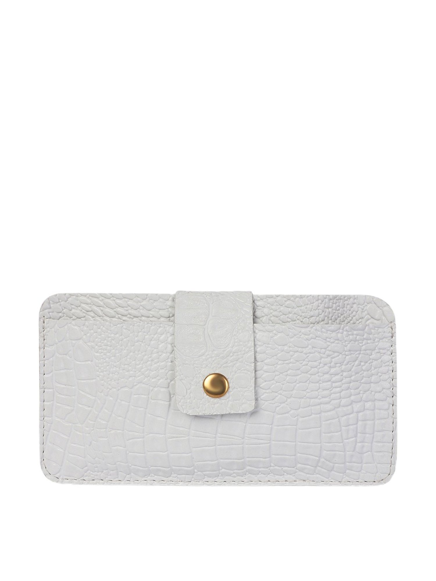 Bagsy Malone Croco White Animal Effect Wallet