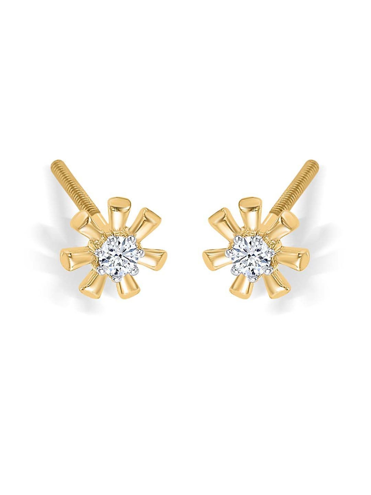 P.N.Gadgil Jewellers 22 Karat (916) BSI Hallmarked Yellow Gold Petal Pops Kids Earring For Kid