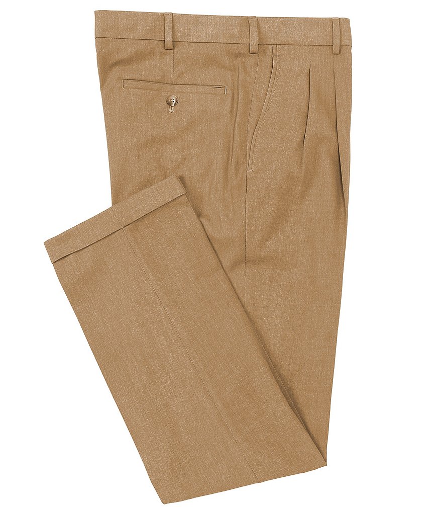 Roundtree & Yorke TravelSmart Ultimate Comfort Easy Care Pleated Dress Pants