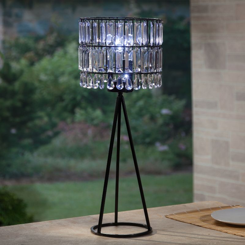 Garden Meadow 23-Inch Tall Metal and Acrylic Solar Garden Meadow(R) Table Lamp