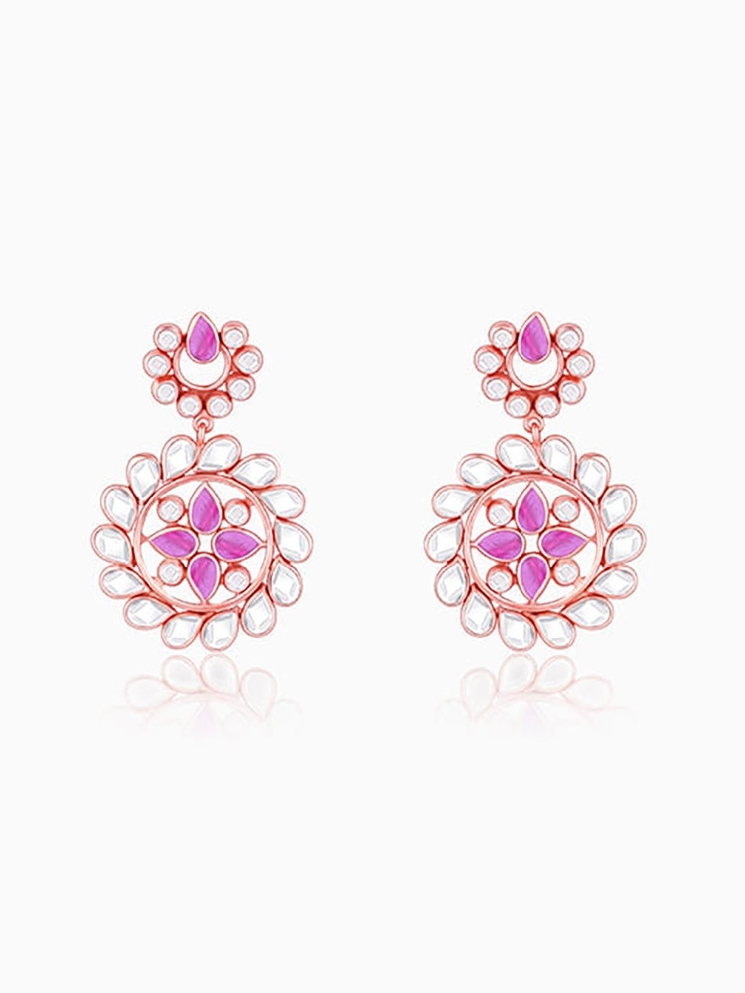 GIVA 92.5 Sterling Silver Ghoomar Dangler Earrings