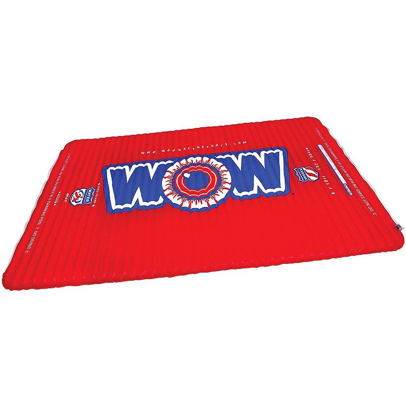 WOW Watersports Floating Rectangular 6 x 10 Foot Lake Pool Water Walkway Pad with Connecting System, Red
