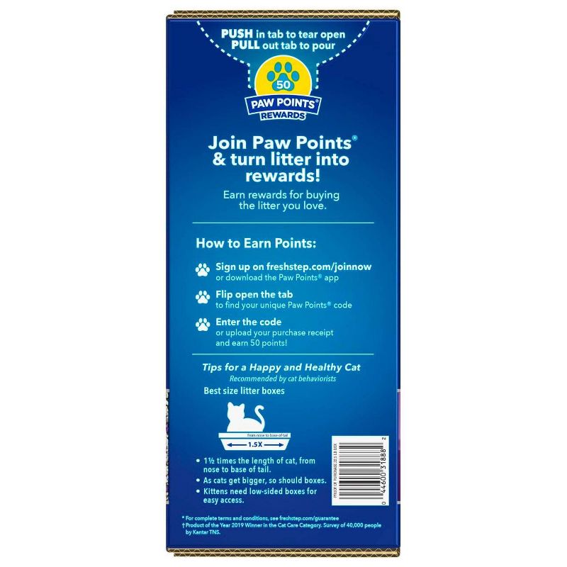 Fresh Step Clean Paws Multi-Cat with the Power of Febreze Scented Clumping Cat Litter - 22.5lbs