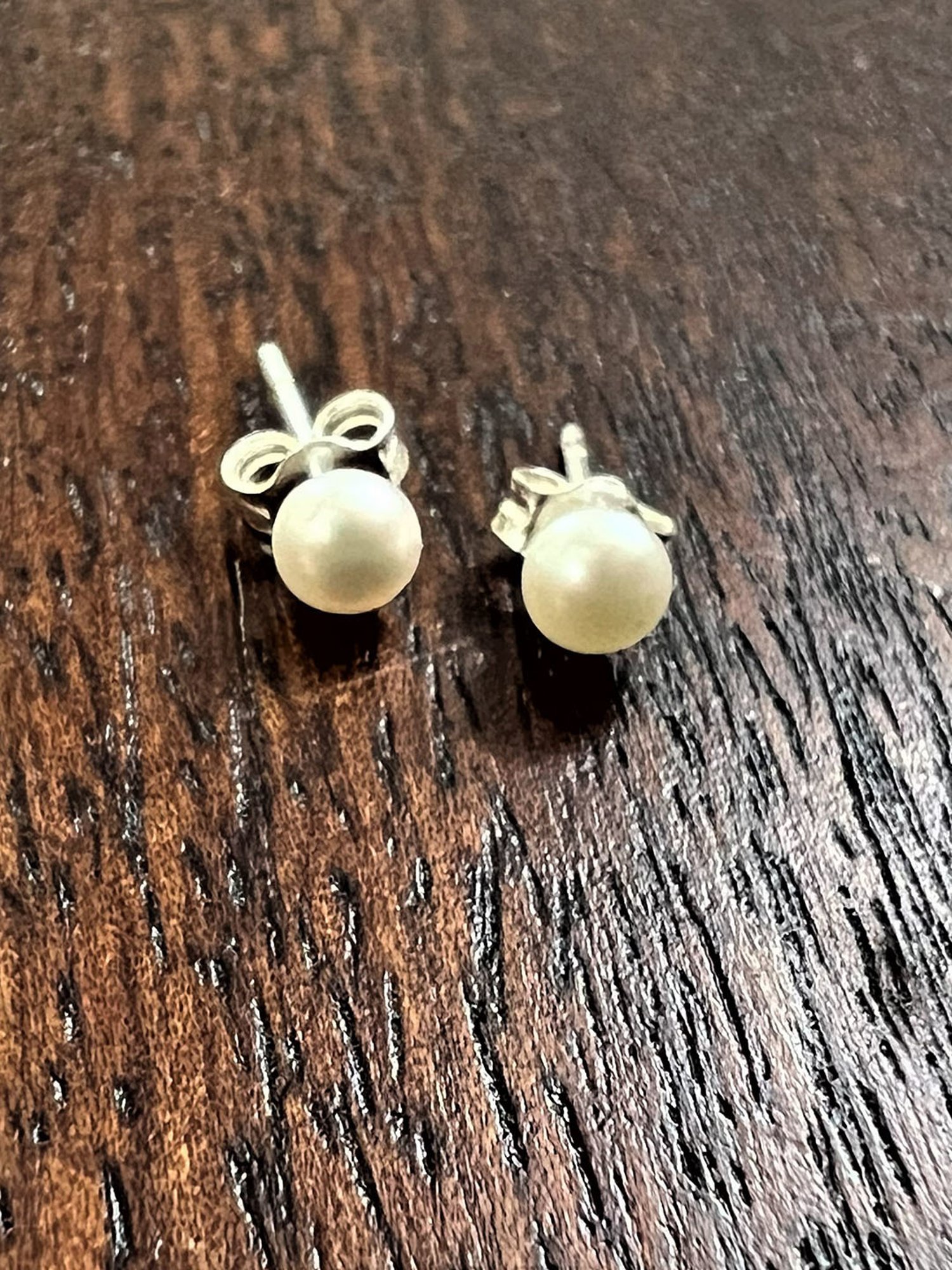 Arte Jewels 925 Sterling Silver Pearl Stud Earrings for Women Girls & Kids