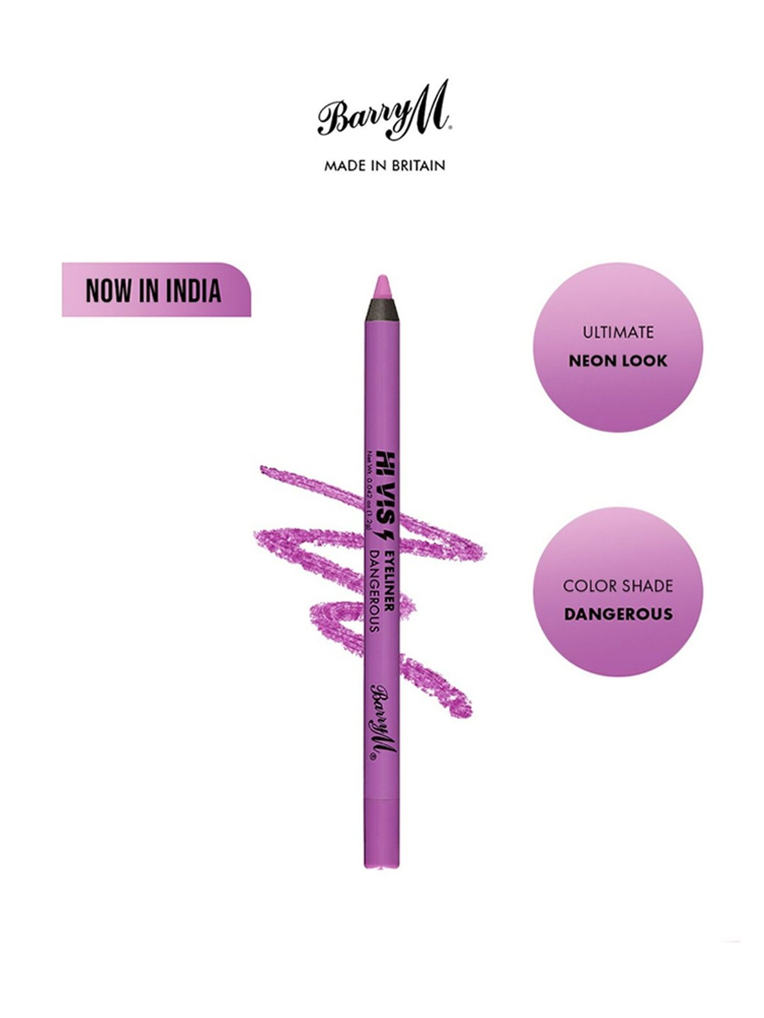 Barry M Hi Vis Waterproof Eyeliner Dangerous - 1.2 gm