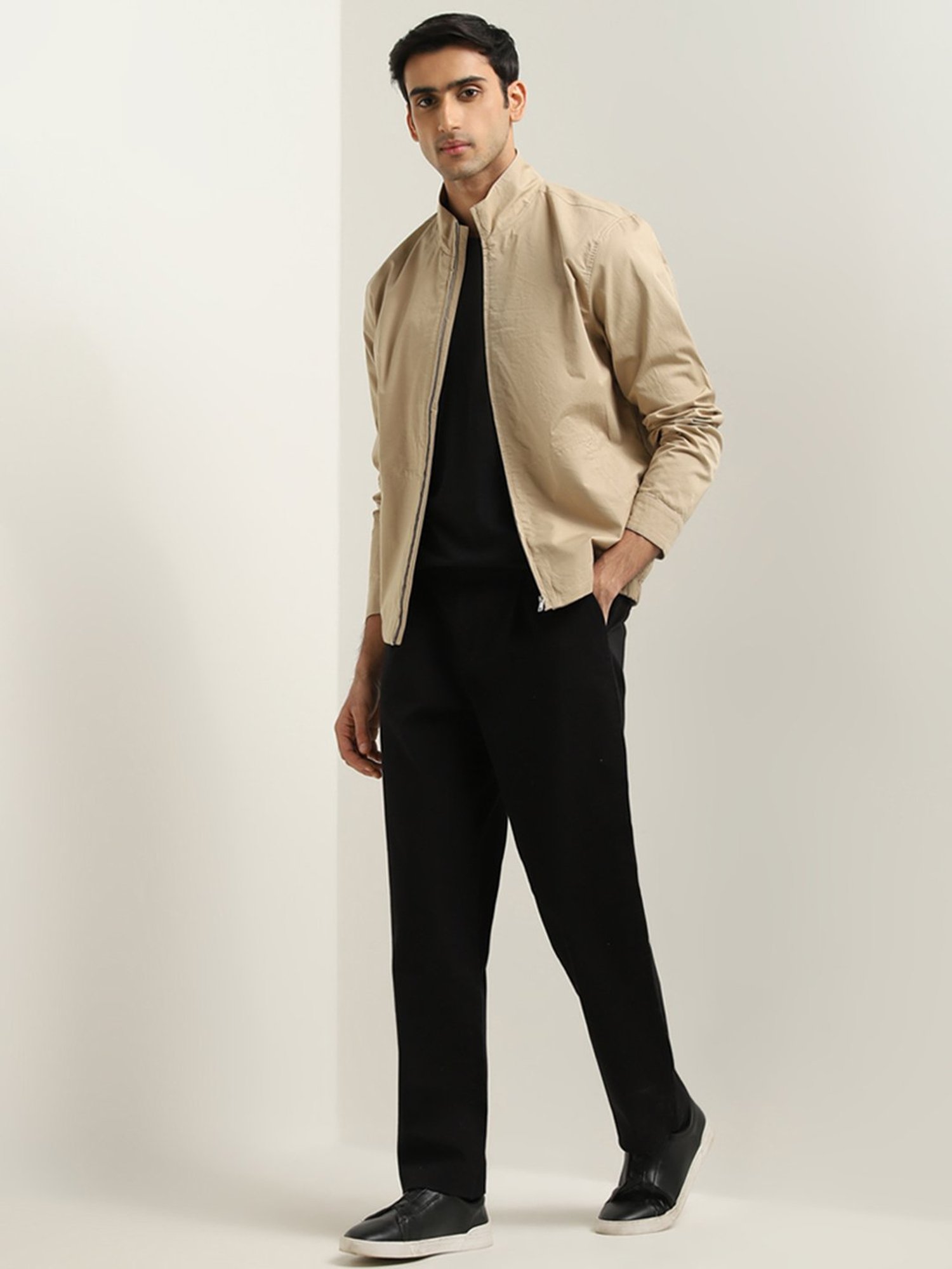 Ascot by Westside Beige Relaxed-Fit Jacket