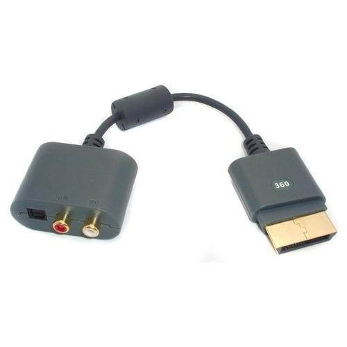 mcbazel rca toslink optical audio cable adapter for xbox 360 & xbox 360 slim