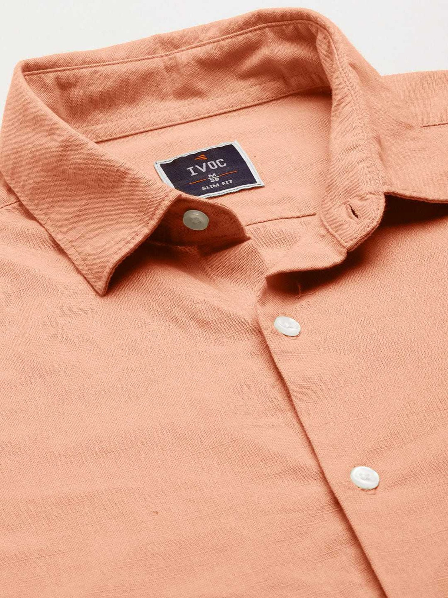 IVOC Peach Slim Fit Shirt