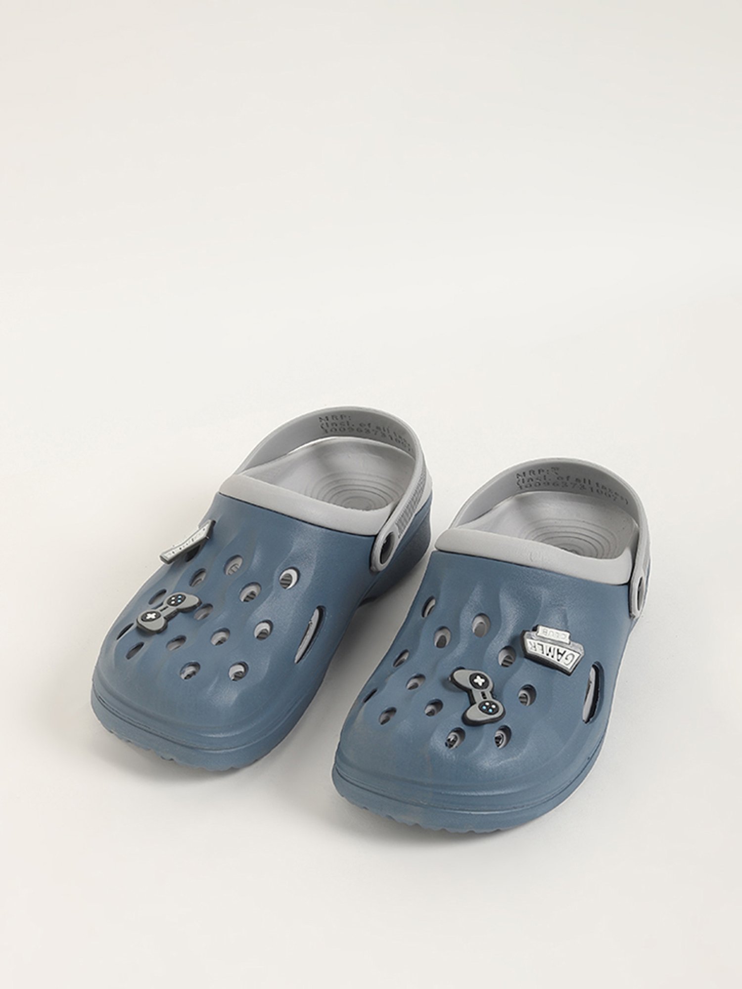 Yellow by Westside Blue Applique-Design Clogs