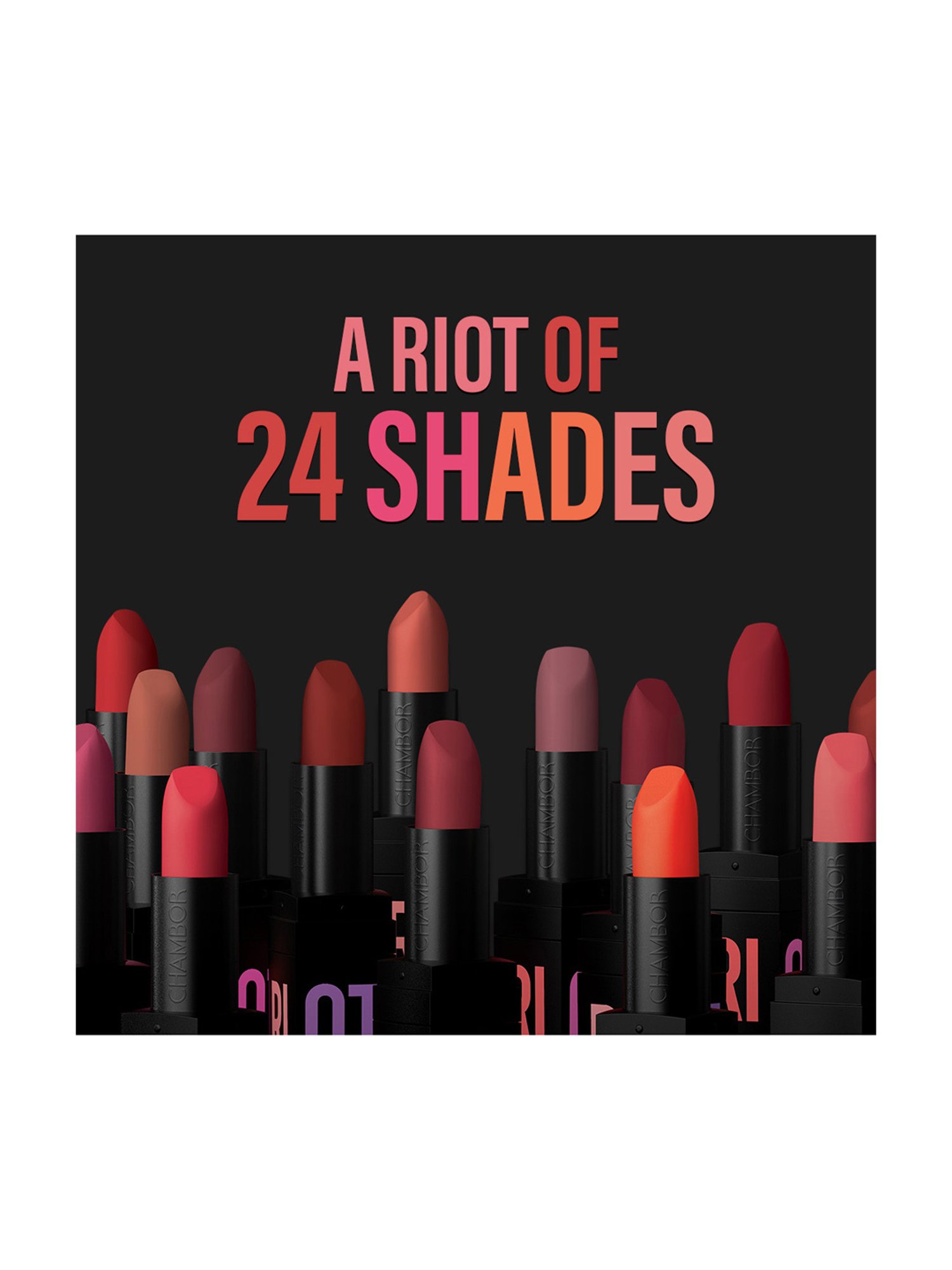 Chambor Matte Riot Lipstick Marmalade Monday - 4.5 gm