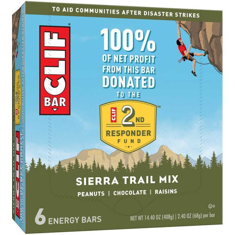 CLIF Bar Sierra Trail Mix Energy Bars - 6ct
