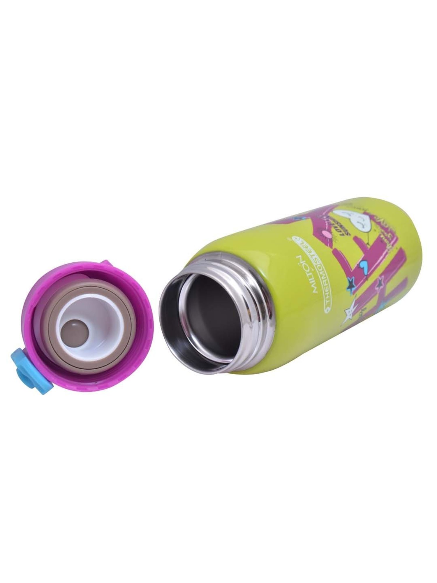 Milton Jolly Green Stainless Steel Kids Thermosteel Sipper (390 ml) - Set of 1