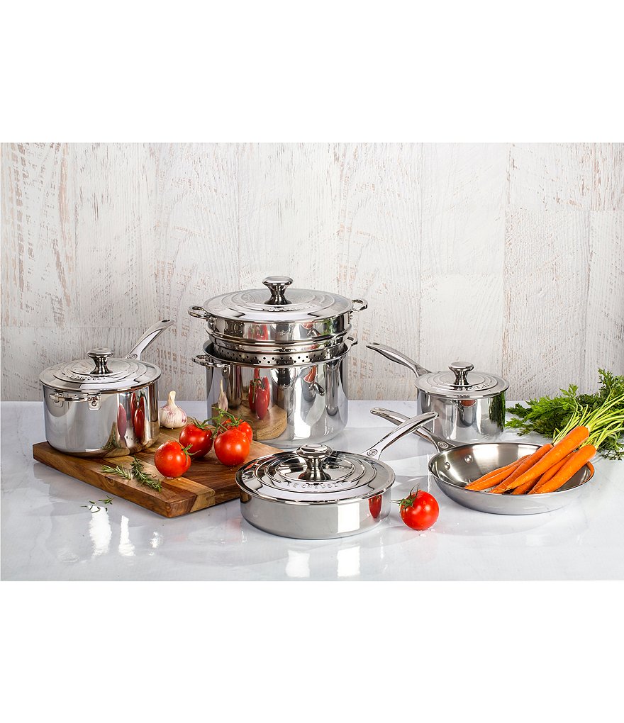 Le Creuset 10 Piece Stainless Steel Cookware Set