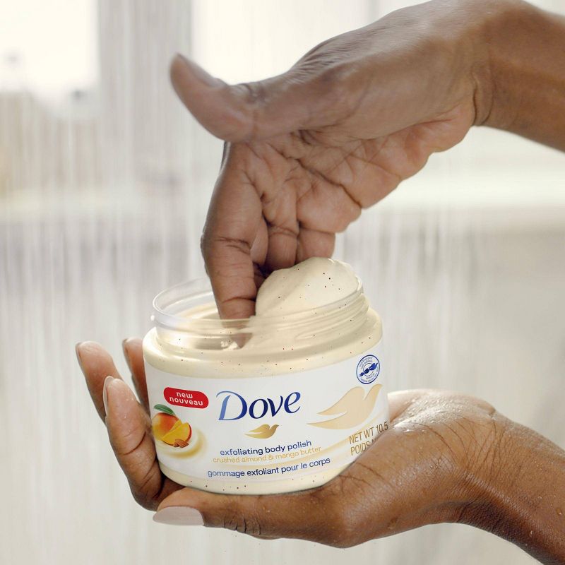 Dove Crushed Almond & Mango Butter Exfoliating Body Polish Scrub - 10.5  fl oz
