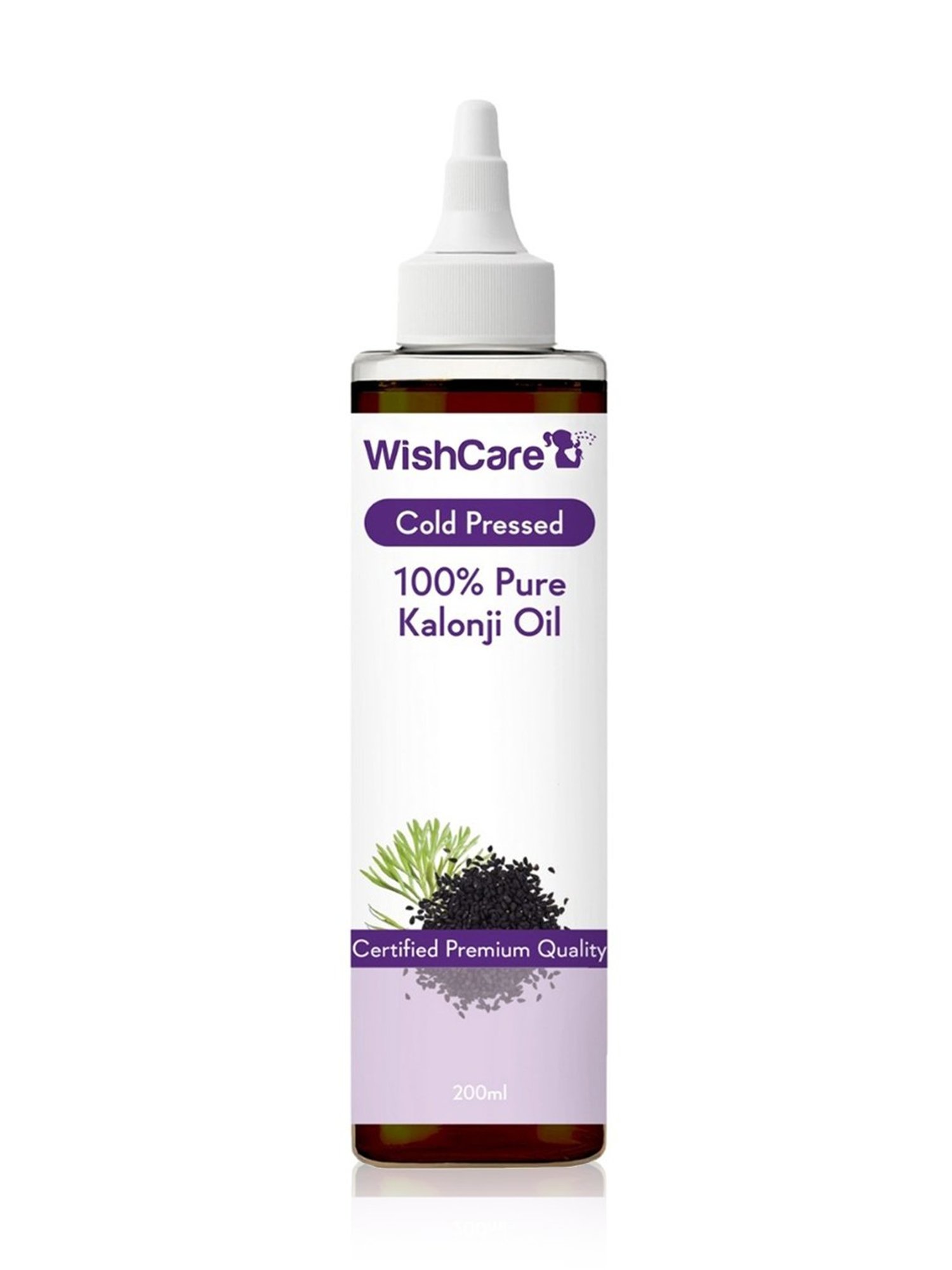Wishcare Cold Pressed 100% Pure Kalonji Oil - 200 ml