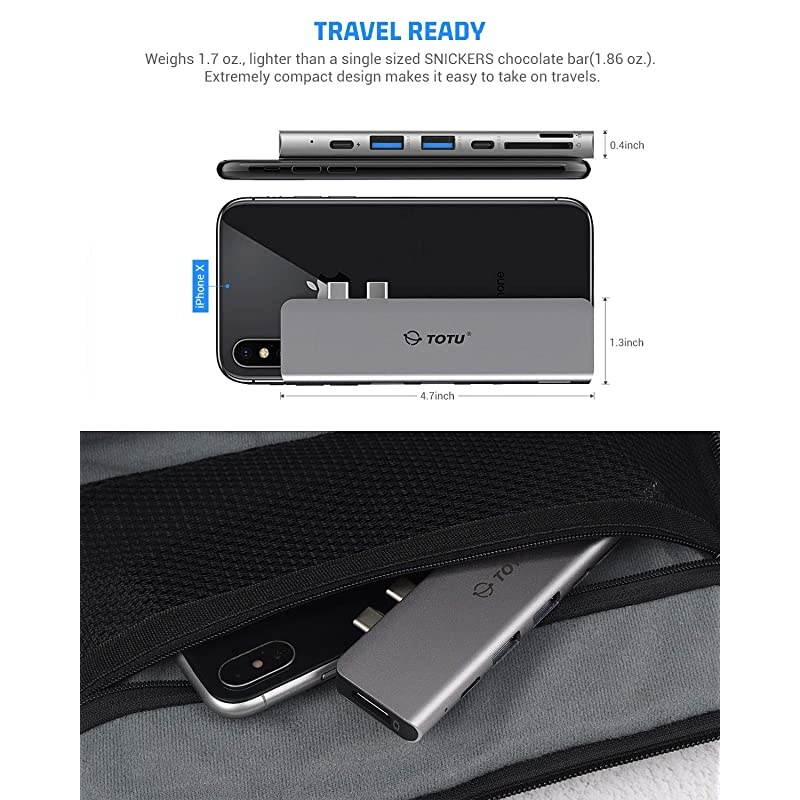 USB C Hub Docking for MacBook Air MacBook Pro Type C Hub with 4K HDMI 100W Power Delivery 40Gbps Type C 5K60Hz2 USB 30 Type C Data Port5GbpsSDTF Card Reader