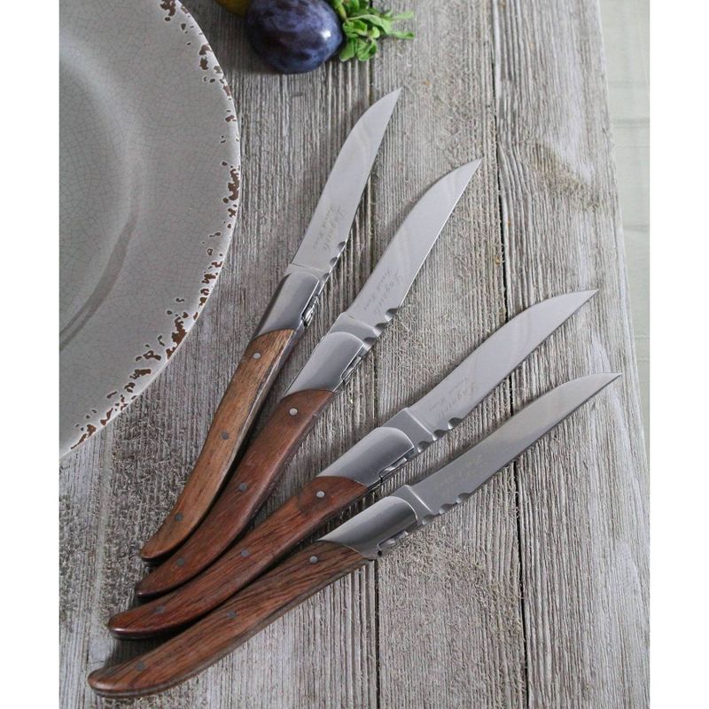 BergHOFF Rosewood 7 Pc Stainless Steel Cutlery Set with Block