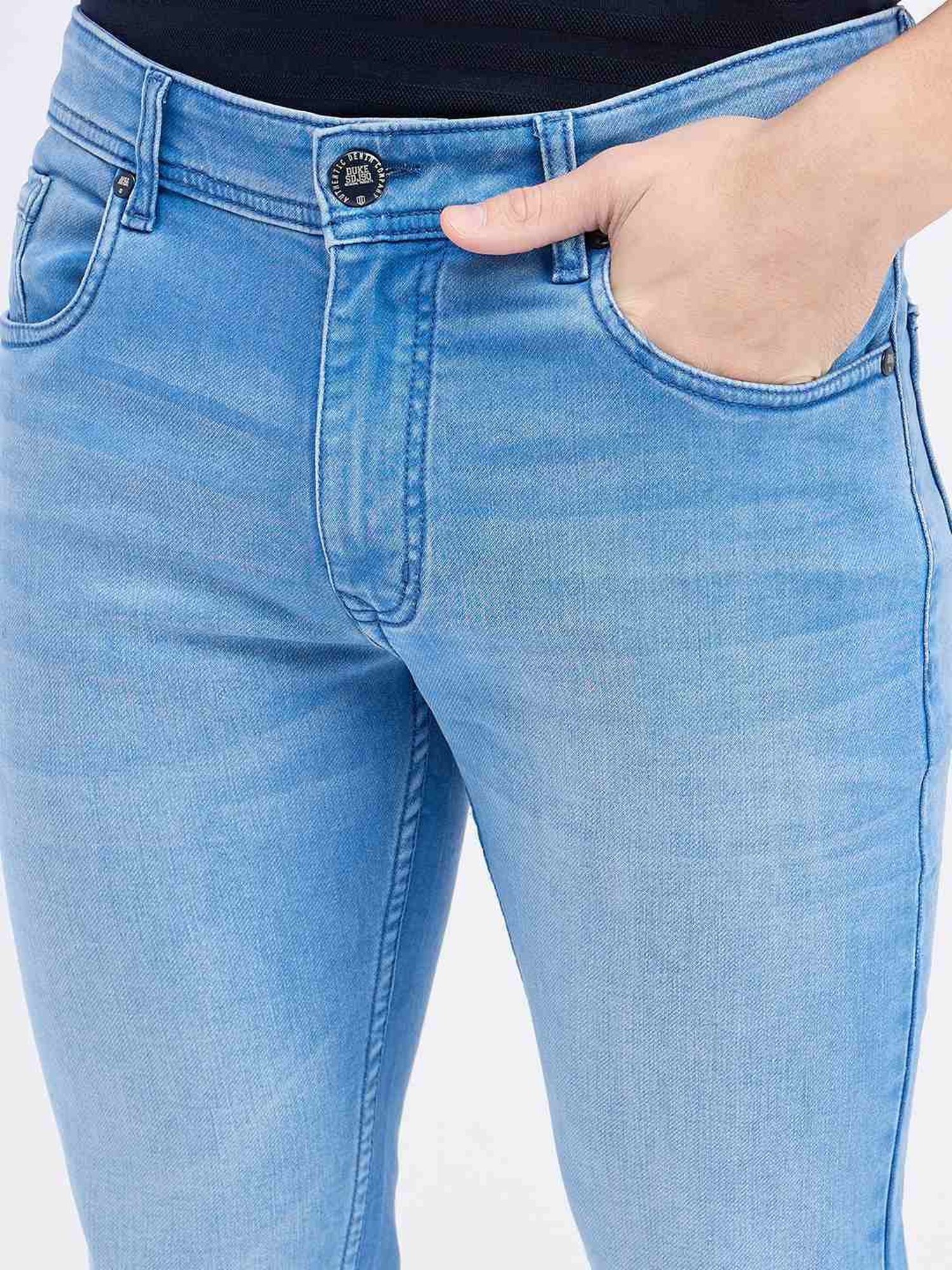 Duke Sky Blue Slim Fit Jeans