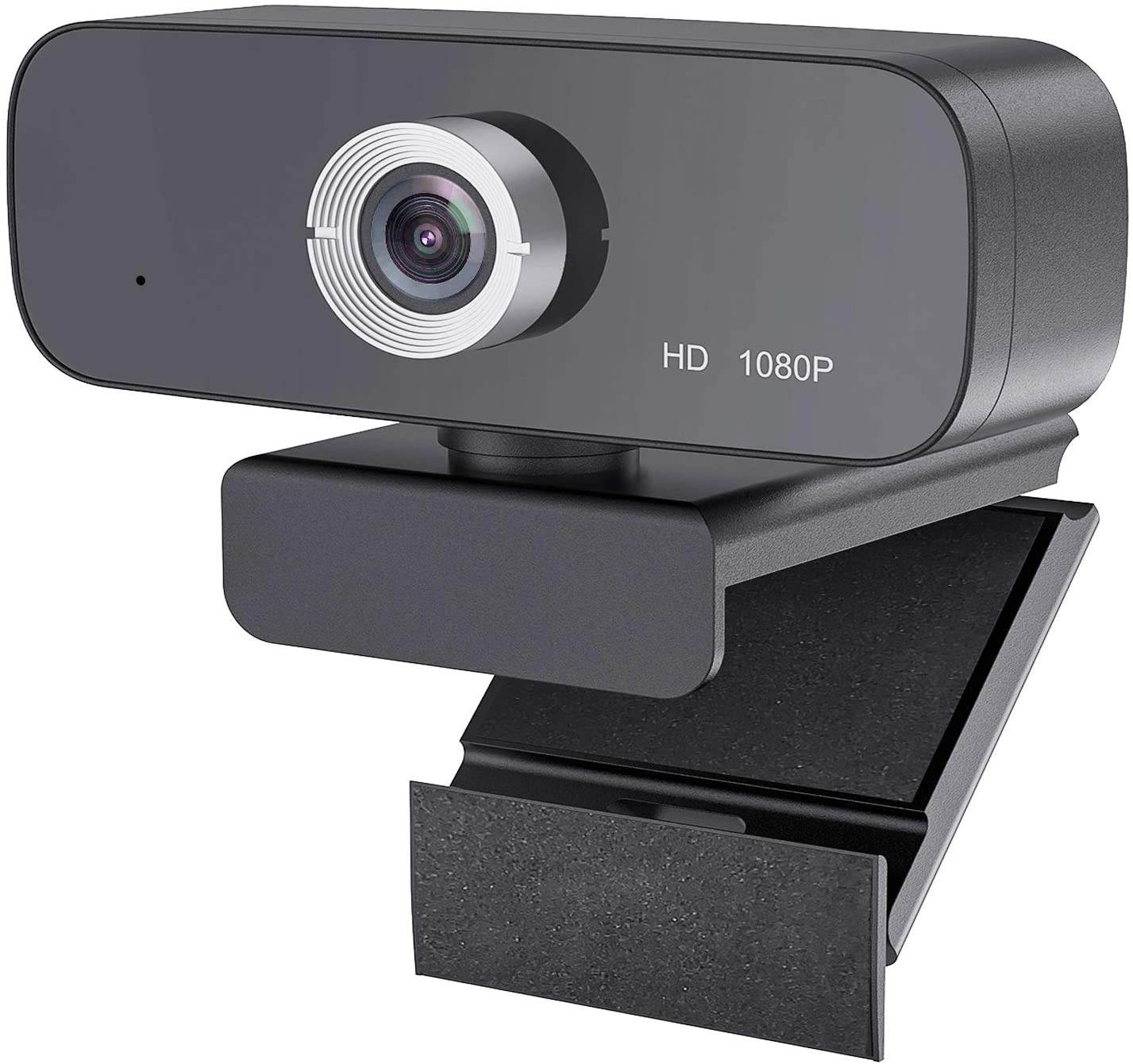 1080P Webcam with Microphone, Streaming Webcam Camera USB Plug and Play Compatible with Desktop Laptop MacBook for Video Calling Recording Conferencing Webcams