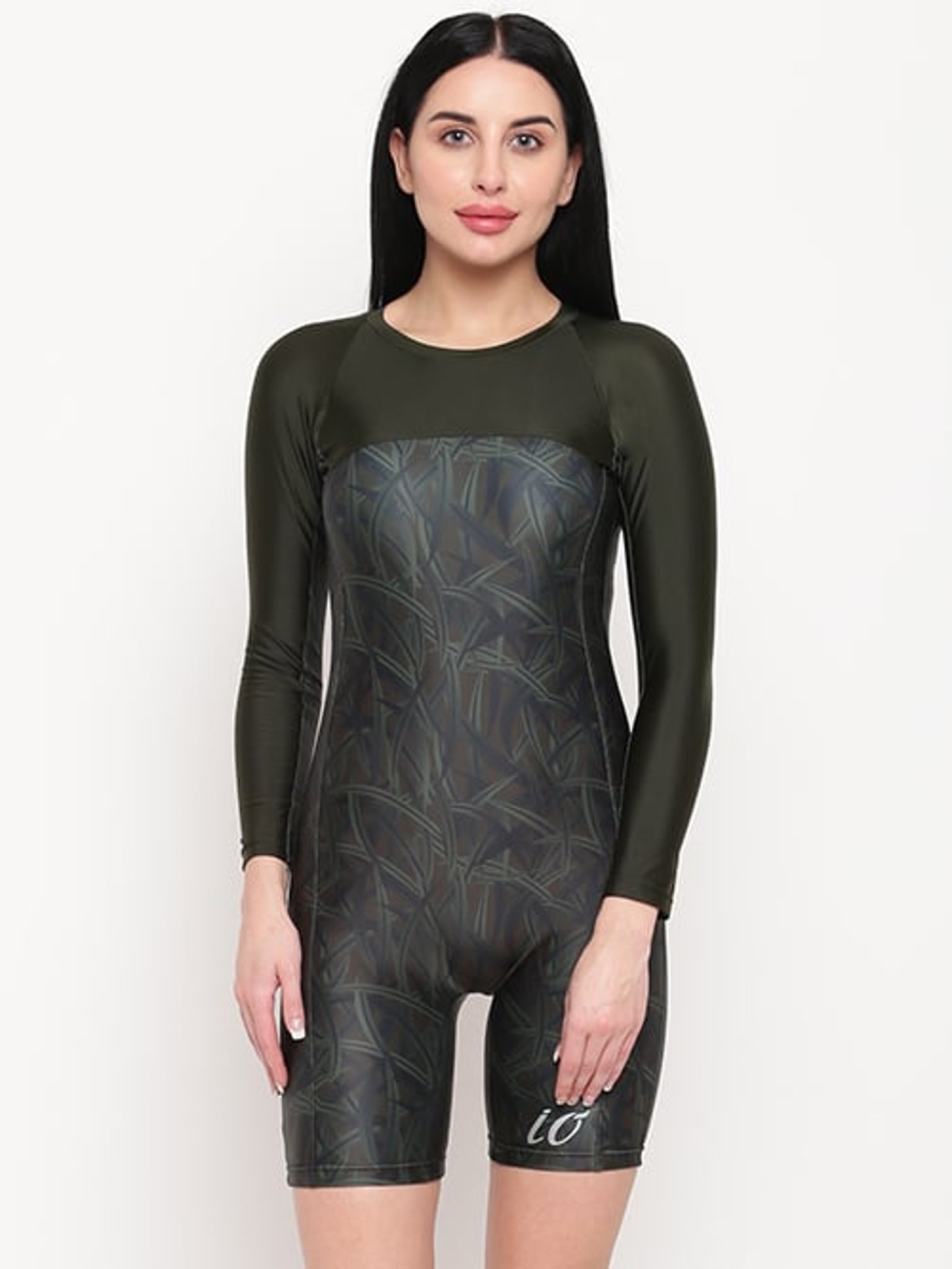 IO Green Printed Kneesuit
