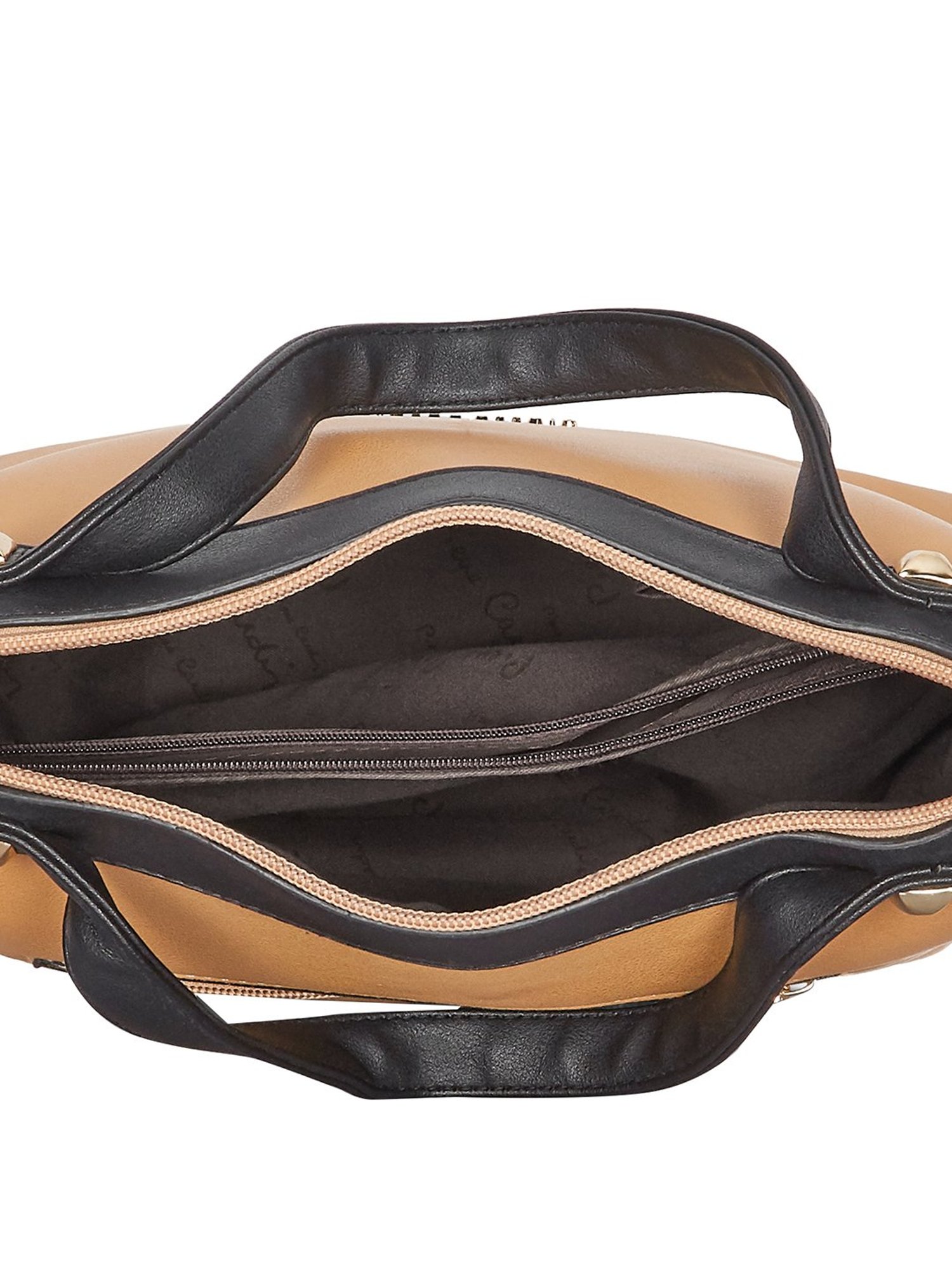 Pierre Cardin Tan Solid Medium Handbag