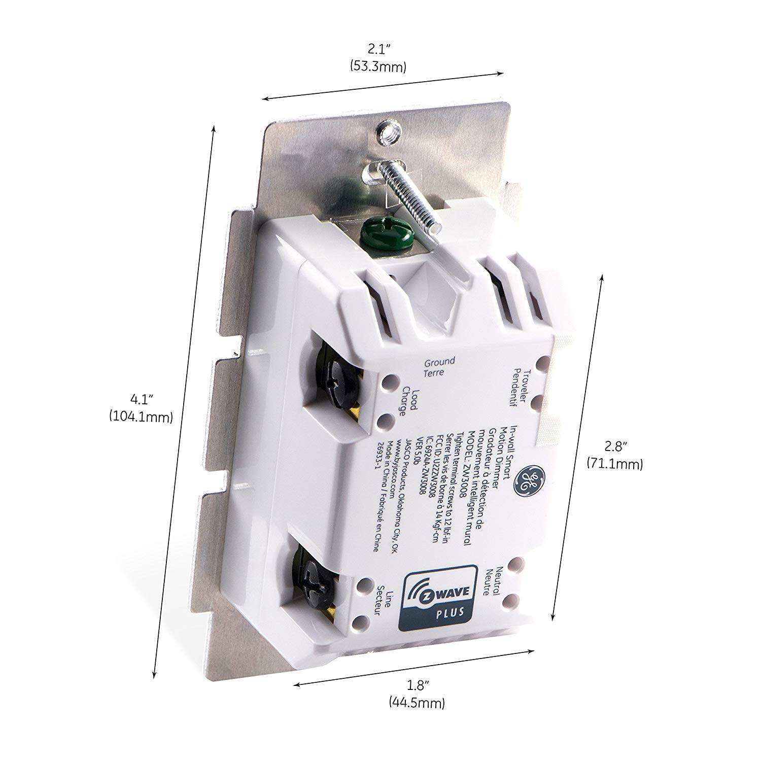 GE Z-Wave In-Wall Smart Motion Sensing Dimmer (26933)