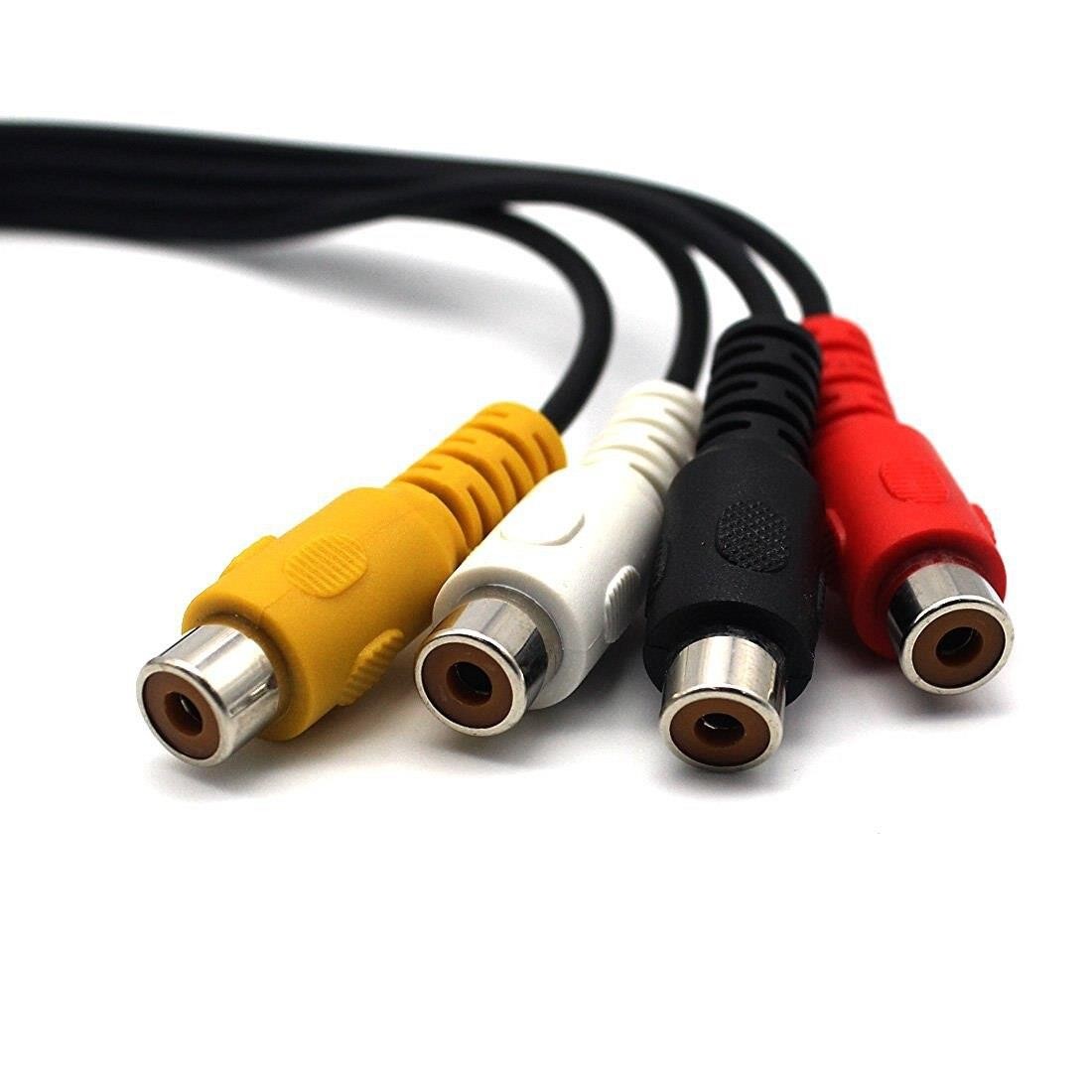 5 Pin Male Din Plug to 4 x RCA Phono Female Plugs Audio Cable 1.5m